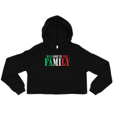 Load image into Gallery viewer, Welcome to the Family Women&#39;s Crop Hoodie
