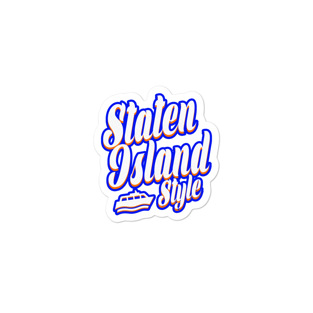 Staten Island Style Bubble-free stickers