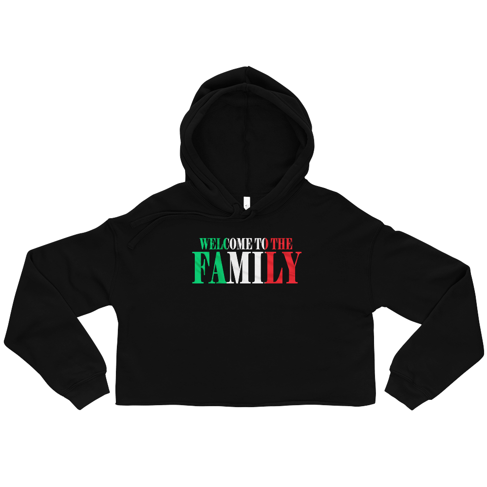 Welcome to the Family Women's Crop Hoodie